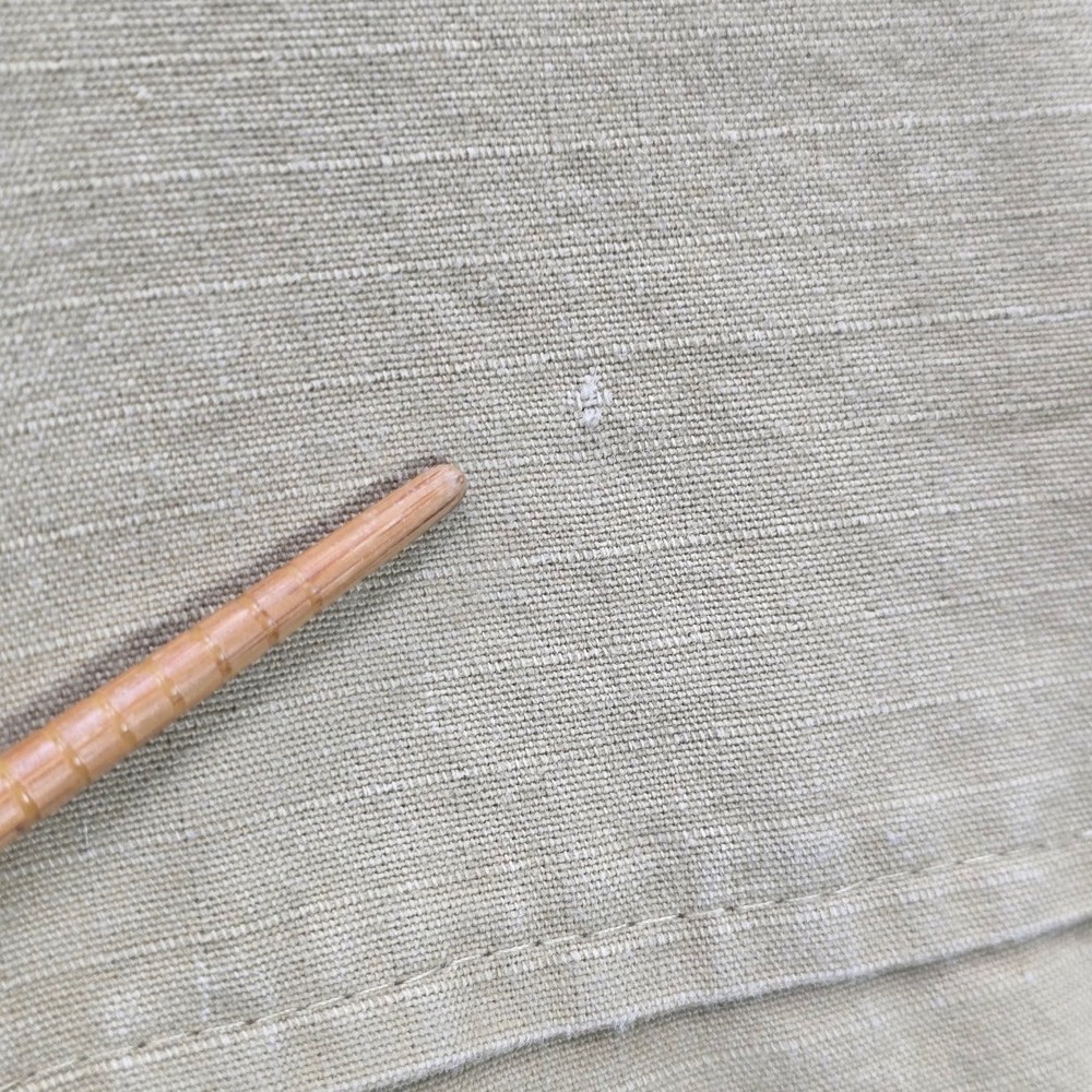 Vintage Y2K Cargo Capri Pants L 34X21 Tan Mid Rise Ripstop Parachute Tie Balloon - Picture 4 of 11